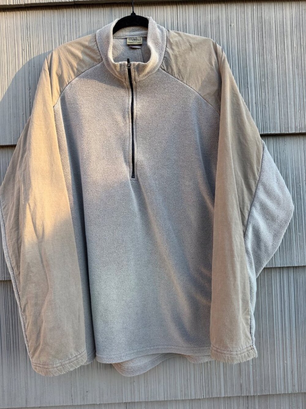 Gramicci Vintage USA Fleece Quarter Zip Pullover Sweater XL Beige Gorpcore